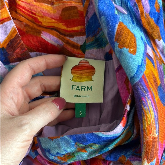 Farm Rio Colorful Abstract Print Dress - Picture 5 of 5